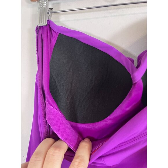 Spanx Swimsuit 16 Purple Braided Feminine Sexy Swim Beach Luxury Preppy Modern - Picture 8 of 10